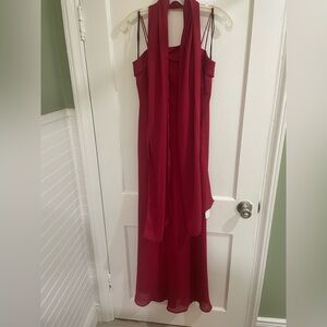 Michaelangelo Deep Apple Colored Dress